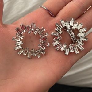 Baublebar CZ baguette earrings
